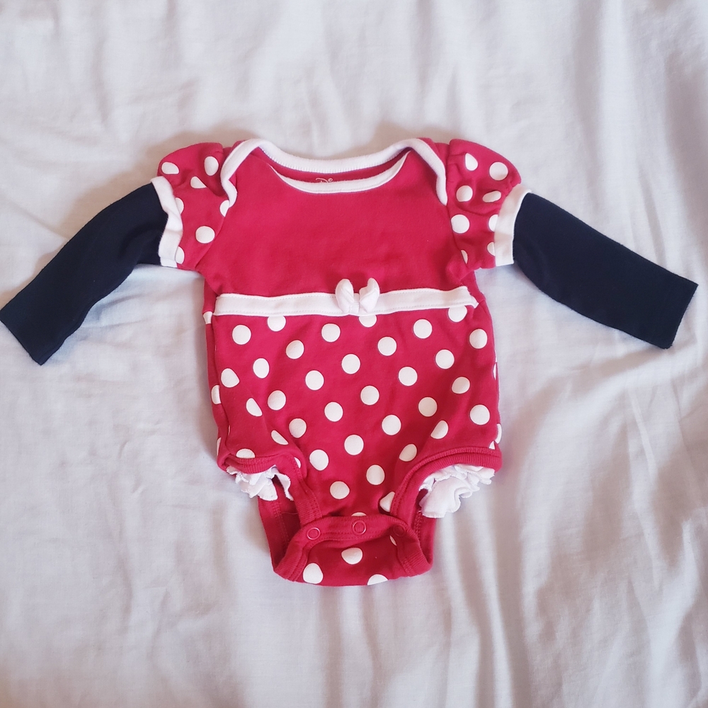 3-6 Month Girls Disney Minnie Mouse Bodysuit